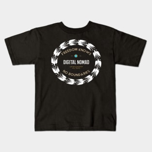 The Digital Nomad Life Kids T-Shirt